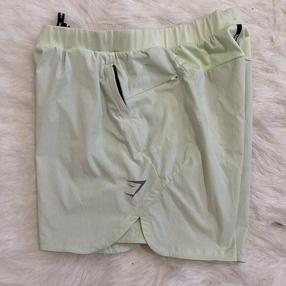 Gymshark Mens Speed Evolve 5" Shorts Slim Fit Active XS Mint Pistachio - Picture 1 of 11